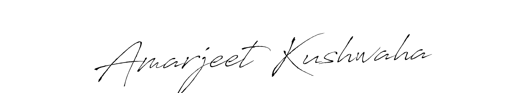 Design your own signature with our free online signature maker. With this signature software, you can create a handwritten (Antro_Vectra) signature for name Amarjeet Kushwaha. Amarjeet Kushwaha signature style 6 images and pictures png