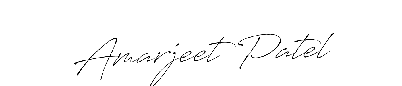 How to make Amarjeet Patel name signature. Use Antro_Vectra style for creating short signs online. This is the latest handwritten sign. Amarjeet Patel signature style 6 images and pictures png