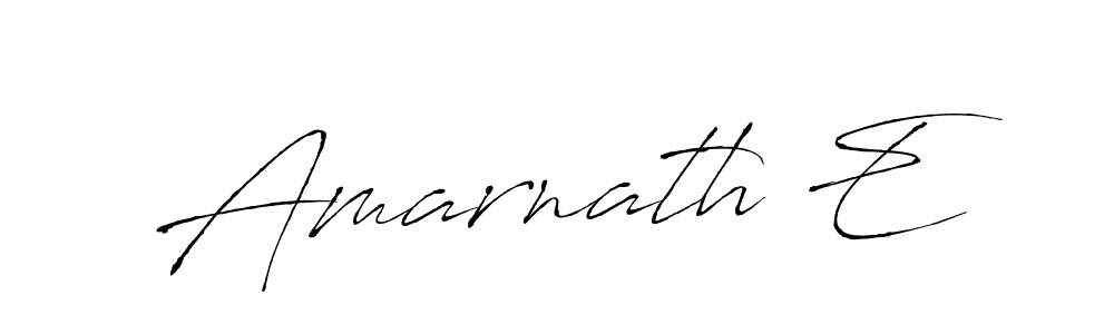 Design your own signature with our free online signature maker. With this signature software, you can create a handwritten (Antro_Vectra) signature for name Amarnath E. Amarnath E signature style 6 images and pictures png