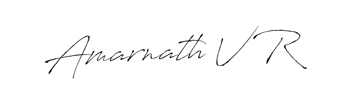 Design your own signature with our free online signature maker. With this signature software, you can create a handwritten (Antro_Vectra) signature for name Amarnath V R. Amarnath V R signature style 6 images and pictures png