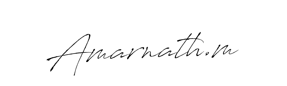 Create a beautiful signature design for name Amarnath.m. With this signature (Antro_Vectra) fonts, you can make a handwritten signature for free. Amarnath.m signature style 6 images and pictures png