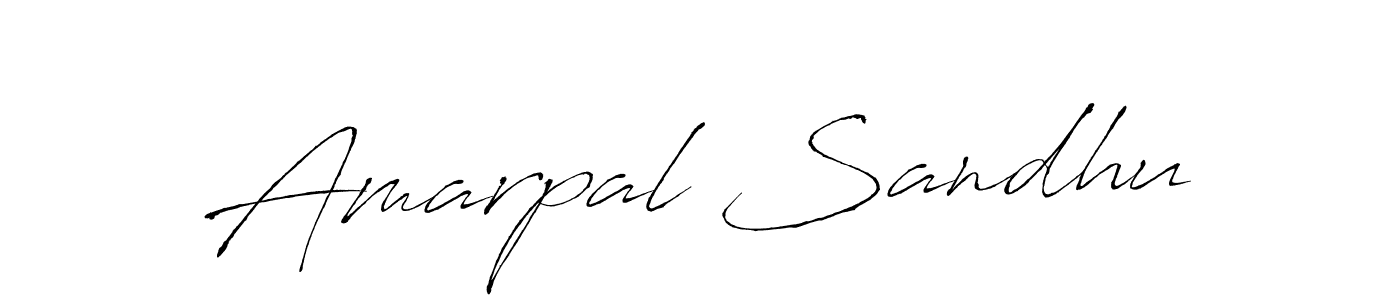 Make a beautiful signature design for name Amarpal Sandhu. With this signature (Antro_Vectra) style, you can create a handwritten signature for free. Amarpal Sandhu signature style 6 images and pictures png