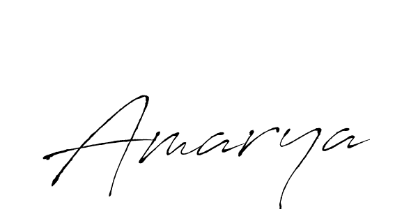 Make a beautiful signature design for name Amarya. With this signature (Antro_Vectra) style, you can create a handwritten signature for free. Amarya signature style 6 images and pictures png