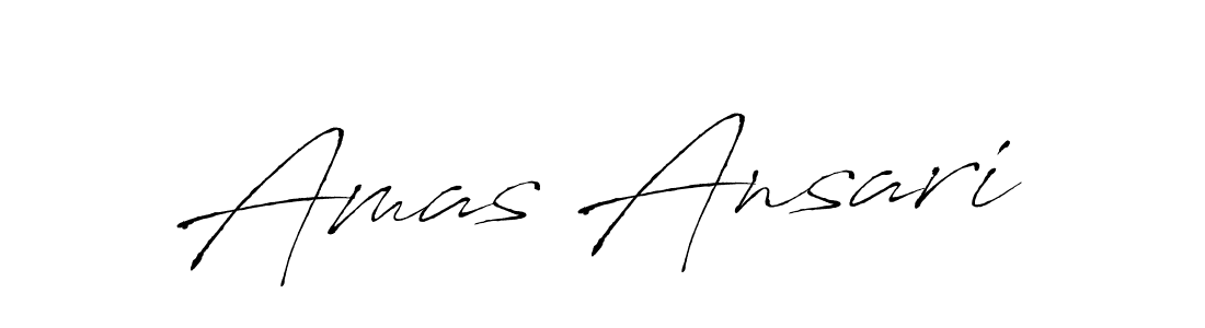Amas Ansari stylish signature style. Best Handwritten Sign (Antro_Vectra) for my name. Handwritten Signature Collection Ideas for my name Amas Ansari. Amas Ansari signature style 6 images and pictures png
