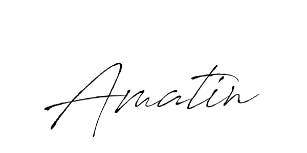 Use a signature maker to create a handwritten signature online. With this signature software, you can design (Antro_Vectra) your own signature for name Amatin. Amatin signature style 6 images and pictures png