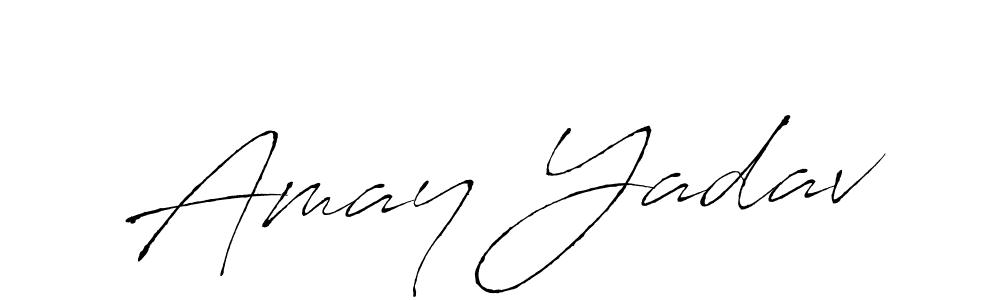 Use a signature maker to create a handwritten signature online. With this signature software, you can design (Antro_Vectra) your own signature for name Amay Yadav. Amay Yadav signature style 6 images and pictures png