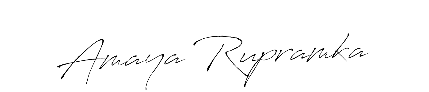 Amaya Rupramka stylish signature style. Best Handwritten Sign (Antro_Vectra) for my name. Handwritten Signature Collection Ideas for my name Amaya Rupramka. Amaya Rupramka signature style 6 images and pictures png
