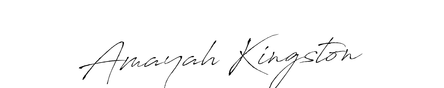 Similarly Antro_Vectra is the best handwritten signature design. Signature creator online .You can use it as an online autograph creator for name Amayah Kingston. Amayah Kingston signature style 6 images and pictures png