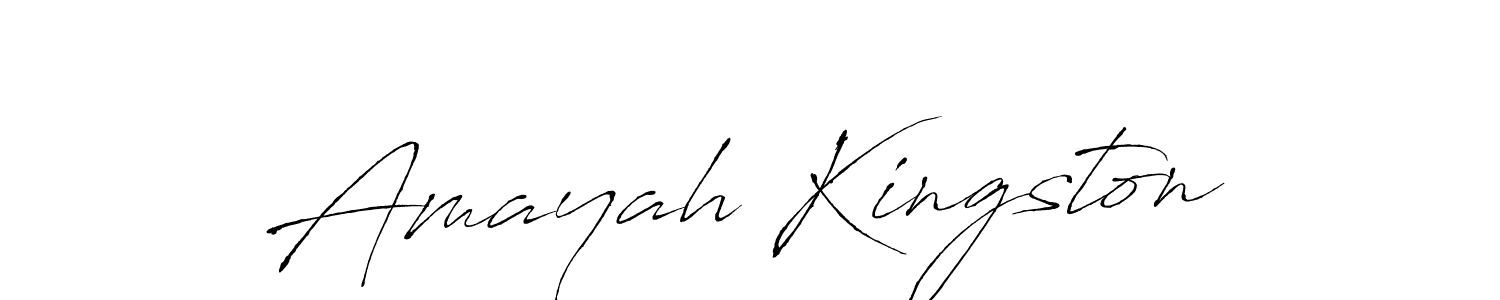 Also You can easily find your signature by using the search form. We will create Amayah Kingston name handwritten signature images for you free of cost using Antro_Vectra sign style. Amayah Kingston signature style 6 images and pictures png