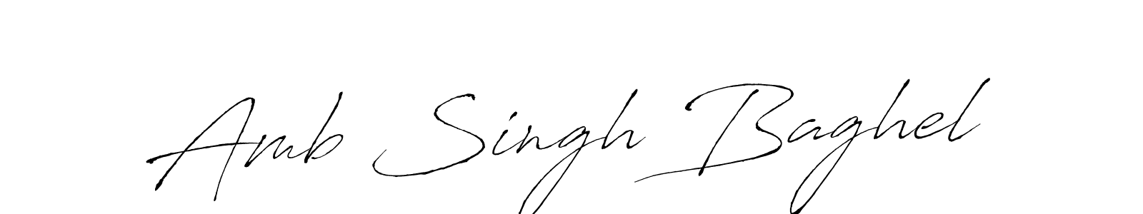 Design your own signature with our free online signature maker. With this signature software, you can create a handwritten (Antro_Vectra) signature for name Amb Singh Baghel. Amb Singh Baghel signature style 6 images and pictures png