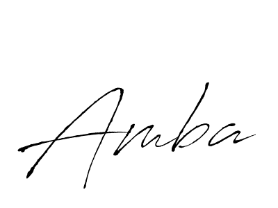 Design your own signature with our free online signature maker. With this signature software, you can create a handwritten (Antro_Vectra) signature for name Amba. Amba signature style 6 images and pictures png