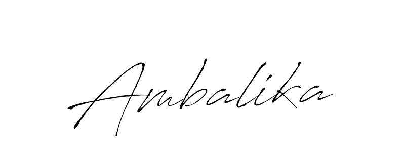 Create a beautiful signature design for name Ambalika. With this signature (Antro_Vectra) fonts, you can make a handwritten signature for free. Ambalika signature style 6 images and pictures png