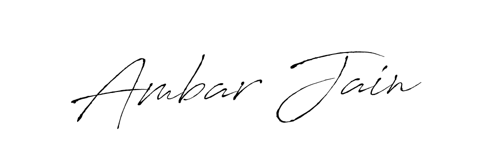Design your own signature with our free online signature maker. With this signature software, you can create a handwritten (Antro_Vectra) signature for name Ambar Jain. Ambar Jain signature style 6 images and pictures png