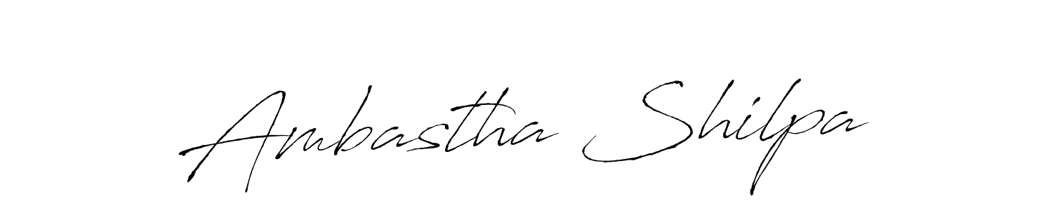 Use a signature maker to create a handwritten signature online. With this signature software, you can design (Antro_Vectra) your own signature for name Ambastha Shilpa. Ambastha Shilpa signature style 6 images and pictures png