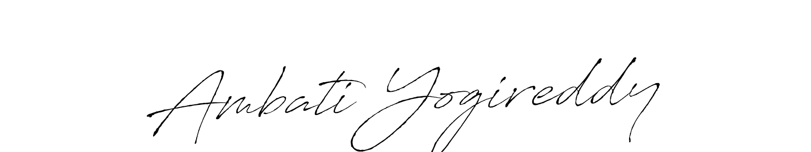 The best way (Antro_Vectra) to make a short signature is to pick only two or three words in your name. The name Ambati Yogireddy include a total of six letters. For converting this name. Ambati Yogireddy signature style 6 images and pictures png