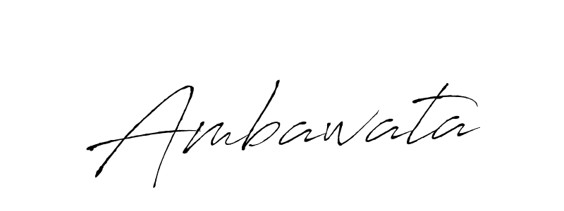 Make a beautiful signature design for name Ambawata. With this signature (Antro_Vectra) style, you can create a handwritten signature for free. Ambawata signature style 6 images and pictures png
