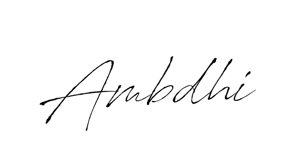 Also You can easily find your signature by using the search form. We will create Ambdhi name handwritten signature images for you free of cost using Antro_Vectra sign style. Ambdhi signature style 6 images and pictures png