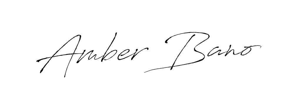 Design your own signature with our free online signature maker. With this signature software, you can create a handwritten (Antro_Vectra) signature for name Amber Bano. Amber Bano signature style 6 images and pictures png