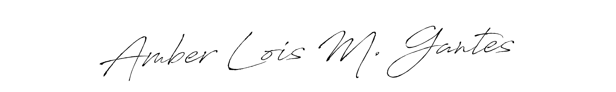 You should practise on your own different ways (Antro_Vectra) to write your name (Amber Lois M. Gantes) in signature. don't let someone else do it for you. Amber Lois M. Gantes signature style 6 images and pictures png