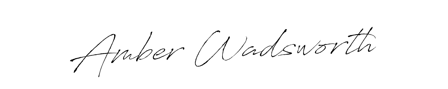 Make a beautiful signature design for name Amber Wadsworth. With this signature (Antro_Vectra) style, you can create a handwritten signature for free. Amber Wadsworth signature style 6 images and pictures png