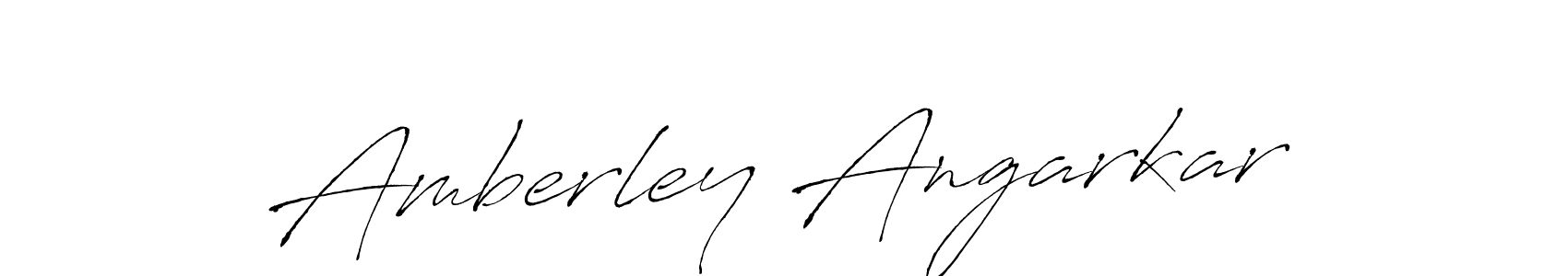 How to make Amberley Angarkar signature? Antro_Vectra is a professional autograph style. Create handwritten signature for Amberley Angarkar name. Amberley Angarkar signature style 6 images and pictures png