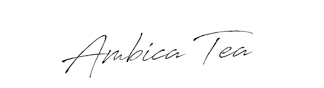 Use a signature maker to create a handwritten signature online. With this signature software, you can design (Antro_Vectra) your own signature for name Ambica Tea . Ambica Tea  signature style 6 images and pictures png