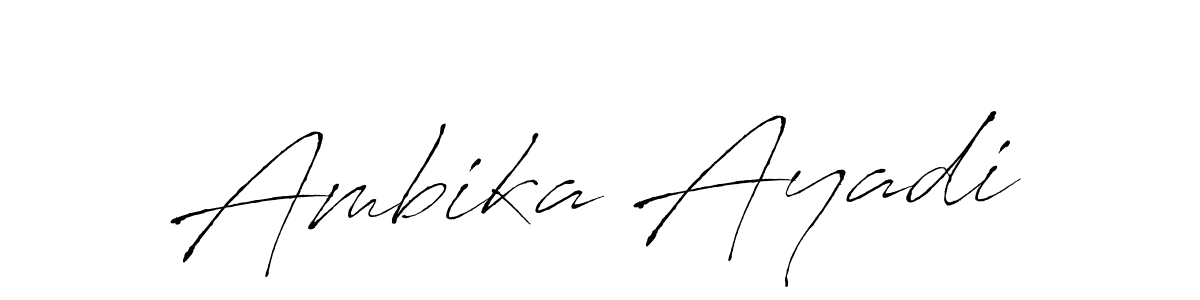 Also You can easily find your signature by using the search form. We will create Ambika Ayadi name handwritten signature images for you free of cost using Antro_Vectra sign style. Ambika Ayadi signature style 6 images and pictures png