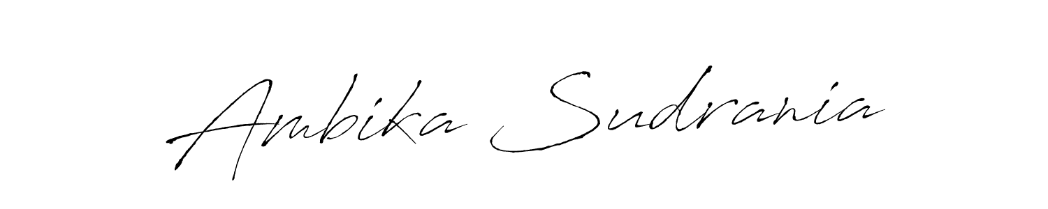 Make a beautiful signature design for name Ambika Sudrania. Use this online signature maker to create a handwritten signature for free. Ambika Sudrania signature style 6 images and pictures png