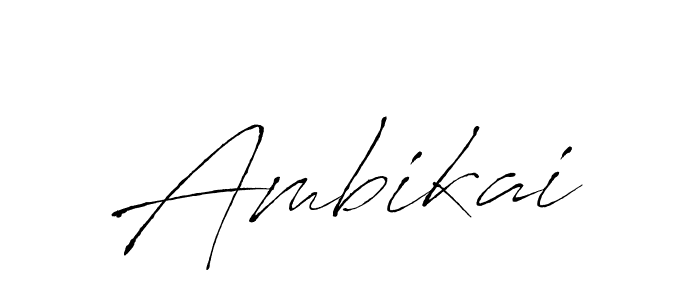 Use a signature maker to create a handwritten signature online. With this signature software, you can design (Antro_Vectra) your own signature for name Ambikai. Ambikai signature style 6 images and pictures png