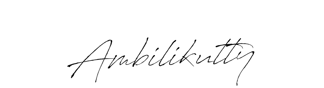 How to make Ambilikutty signature? Antro_Vectra is a professional autograph style. Create handwritten signature for Ambilikutty name. Ambilikutty signature style 6 images and pictures png