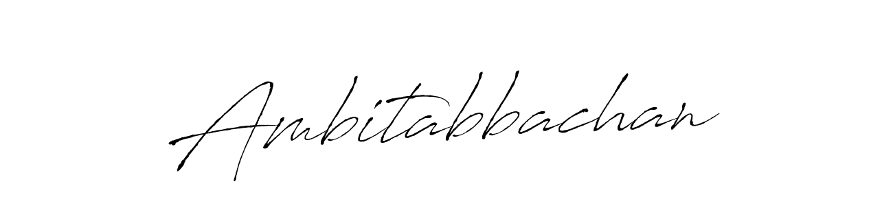 Make a beautiful signature design for name Ambitabbachan. Use this online signature maker to create a handwritten signature for free. Ambitabbachan signature style 6 images and pictures png