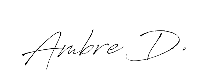 Similarly Antro_Vectra is the best handwritten signature design. Signature creator online .You can use it as an online autograph creator for name Ambre D.. Ambre D. signature style 6 images and pictures png