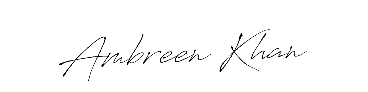 Use a signature maker to create a handwritten signature online. With this signature software, you can design (Antro_Vectra) your own signature for name Ambreen Khan. Ambreen Khan signature style 6 images and pictures png