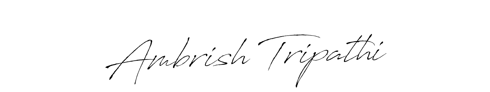 Design your own signature with our free online signature maker. With this signature software, you can create a handwritten (Antro_Vectra) signature for name Ambrish Tripathi. Ambrish Tripathi signature style 6 images and pictures png