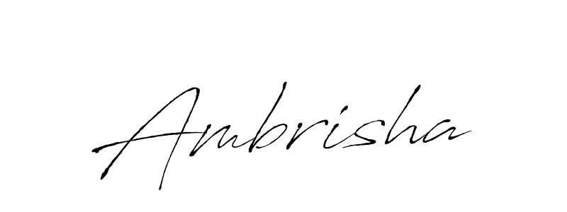 How to make Ambrisha name signature. Use Antro_Vectra style for creating short signs online. This is the latest handwritten sign. Ambrisha signature style 6 images and pictures png