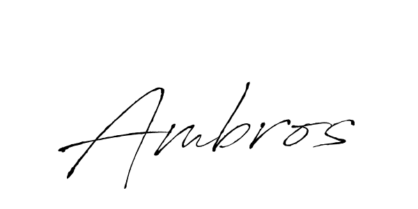 The best way (Antro_Vectra) to make a short signature is to pick only two or three words in your name. The name Ambros include a total of six letters. For converting this name. Ambros signature style 6 images and pictures png