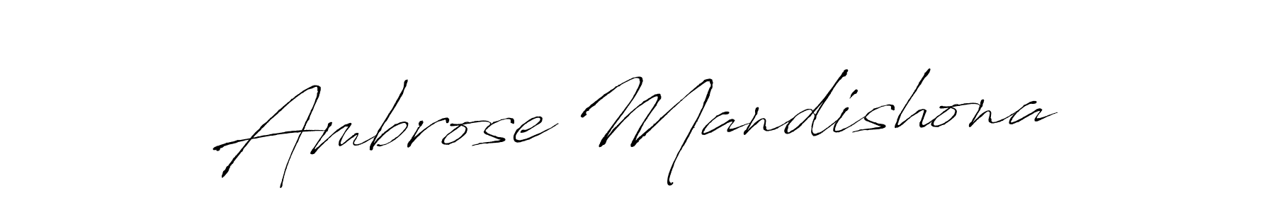 Ambrose Mandishona stylish signature style. Best Handwritten Sign (Antro_Vectra) for my name. Handwritten Signature Collection Ideas for my name Ambrose Mandishona. Ambrose Mandishona signature style 6 images and pictures png