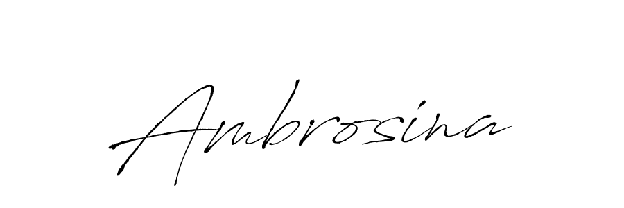 Design your own signature with our free online signature maker. With this signature software, you can create a handwritten (Antro_Vectra) signature for name Ambrosina. Ambrosina signature style 6 images and pictures png