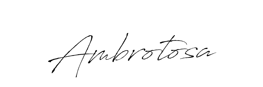 Make a beautiful signature design for name Ambrotosa. With this signature (Antro_Vectra) style, you can create a handwritten signature for free. Ambrotosa signature style 6 images and pictures png