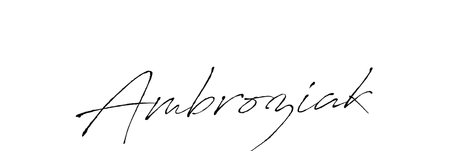 How to make Ambroziak signature? Antro_Vectra is a professional autograph style. Create handwritten signature for Ambroziak name. Ambroziak signature style 6 images and pictures png