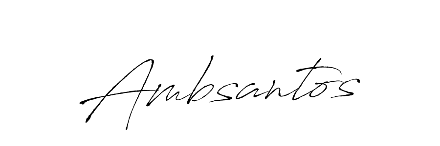 The best way (Antro_Vectra) to make a short signature is to pick only two or three words in your name. The name Ambsantos include a total of six letters. For converting this name. Ambsantos signature style 6 images and pictures png