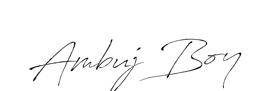 Make a beautiful signature design for name Ambuj Boy. With this signature (Antro_Vectra) style, you can create a handwritten signature for free. Ambuj Boy signature style 6 images and pictures png