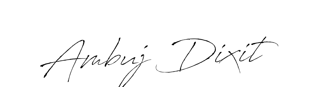 Design your own signature with our free online signature maker. With this signature software, you can create a handwritten (Antro_Vectra) signature for name Ambuj Dixit. Ambuj Dixit signature style 6 images and pictures png