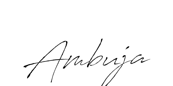 Design your own signature with our free online signature maker. With this signature software, you can create a handwritten (Antro_Vectra) signature for name Ambuja. Ambuja signature style 6 images and pictures png