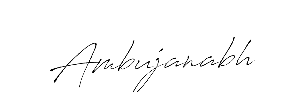 Use a signature maker to create a handwritten signature online. With this signature software, you can design (Antro_Vectra) your own signature for name Ambujanabh. Ambujanabh signature style 6 images and pictures png