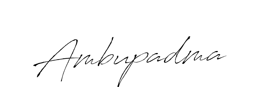 Design your own signature with our free online signature maker. With this signature software, you can create a handwritten (Antro_Vectra) signature for name Ambupadma. Ambupadma signature style 6 images and pictures png