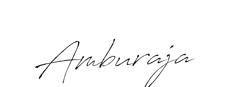 Make a beautiful signature design for name Amburaja. With this signature (Antro_Vectra) style, you can create a handwritten signature for free. Amburaja signature style 6 images and pictures png