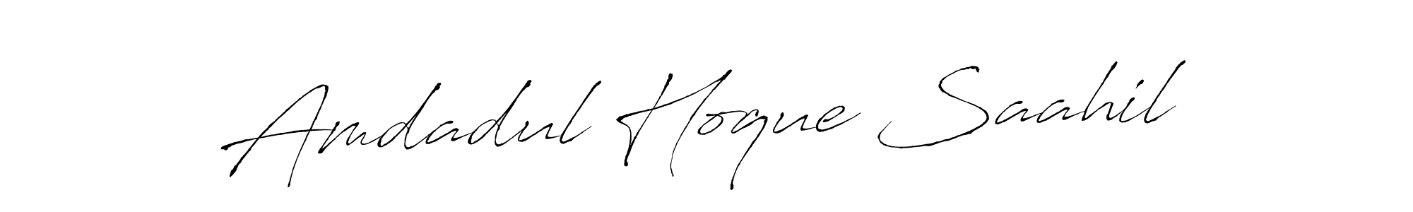 Make a short Amdadul Hoque Saahil signature style. Manage your documents anywhere anytime using Antro_Vectra. Create and add eSignatures, submit forms, share and send files easily. Amdadul Hoque Saahil signature style 6 images and pictures png