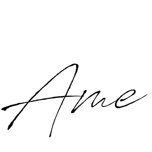 Make a beautiful signature design for name Ame. With this signature (Antro_Vectra) style, you can create a handwritten signature for free. Ame signature style 6 images and pictures png