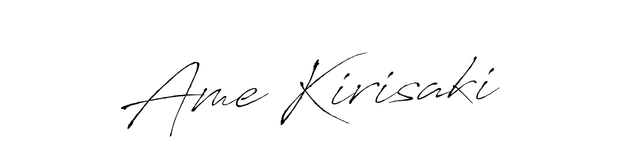Design your own signature with our free online signature maker. With this signature software, you can create a handwritten (Antro_Vectra) signature for name Ame Kirisaki. Ame Kirisaki signature style 6 images and pictures png